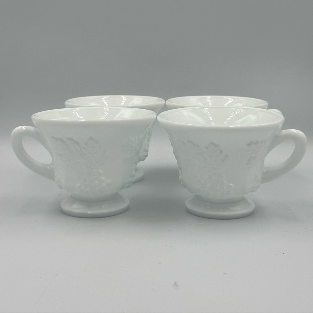 Vintage Indiana Glass Colony Harvest Footed  Punch/Snack Cups- Set of 4